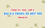 Bài 8.2 trang 65 Toán 10 Kết nối tri thức Tập 2